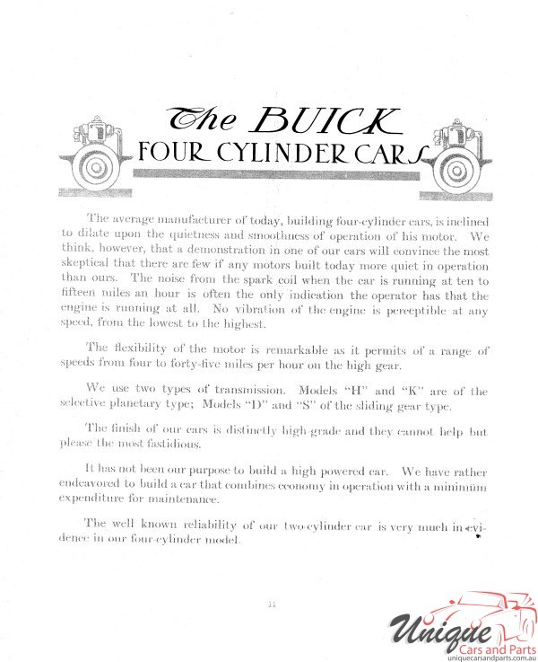 1907 Buick Automobiles Brochure Page 10